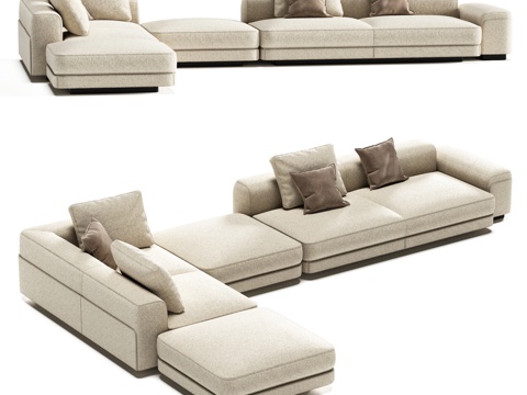  FIFTYFOURMS Lares 6 模块化沙发3d模型 