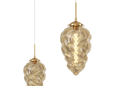  斯蒂尔福特吊灯，奶油系列3d模型 