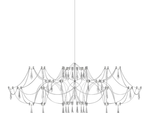  可调光吊灯 Galanta 铬合金 07889-80,02(3d模型 