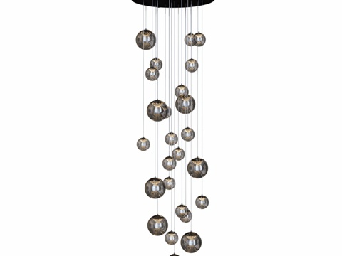  吊灯 MODELUX ML.2338.25 BK-CR3d模型 