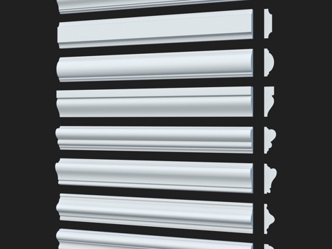  光滑装饰线条套装 58 LepGrand3d模型 