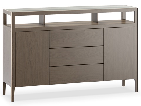  BOOKIN 实木橡木抽屉柜3d模型 