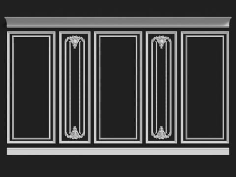  墙面组合 No. 2143d模型 