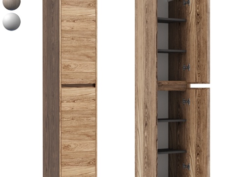  OM Libra 壁挂式高柜 350x300x16003d模型 