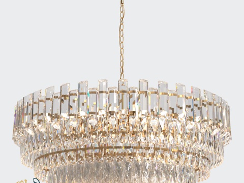  CR4113 1 25 Armel 水晶吊灯3d模型 