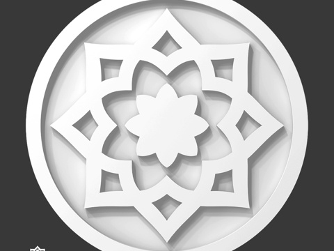  装饰花饰Ro 19333d模型 