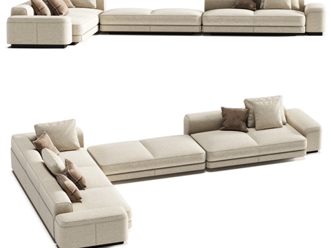  FIFTYFOURMS Lares 3 模块化沙发3d模型 