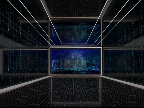  现代走廊过道3d模型 