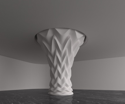  现代柱子3d模型 