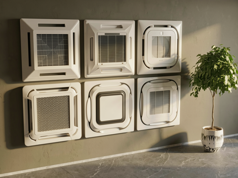 吸顶式空调su模型