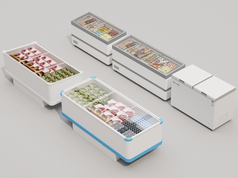  冷藏柜冰柜3d模型 