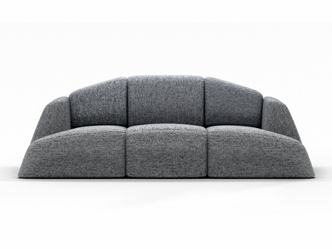  OM Siori Trapeze 沙发 262x115x853d模型 