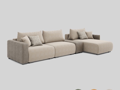  OM Hilton 沙发 by Savlukov-Mebel3d模型 