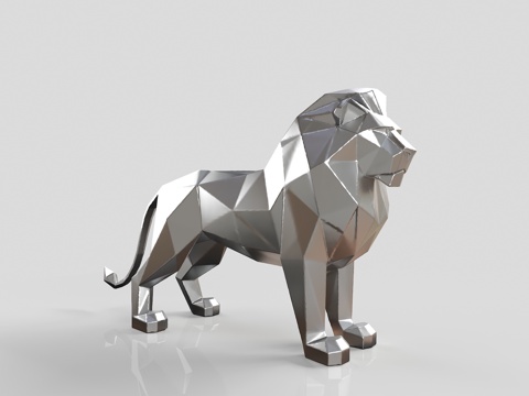 现代雕塑 景观雕塑 狮子雕塑 动物雕塑摆件 狮子 主题雕塑su模型