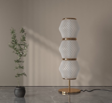  现代落地灯3d模型 