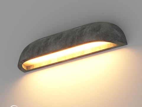  OM灯具 SP-BULFIN-WALL-L365-10W3d模型 