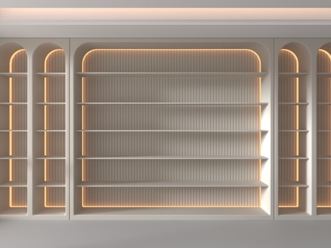  现代置物柜3d模型 