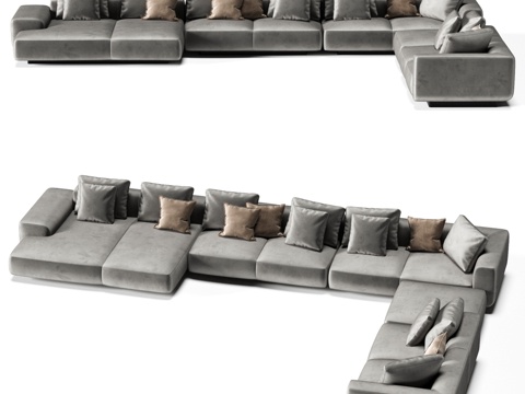  FIFTYFOURMS Leggero 12 模块化沙发3d模型 