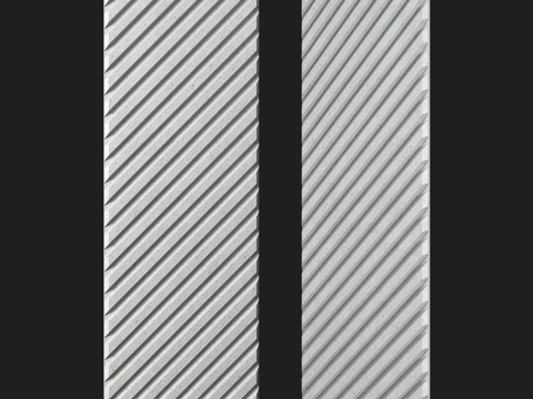  OM Base3 羽毛装饰板3d模型 