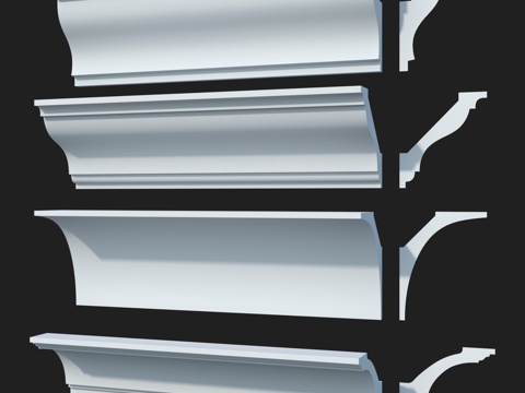  光滑檐口套装 #67 LepGrand3d模型 