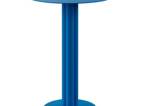  (OM) MONO圆形吧台桌 复合材质桌腿 高款3d模型 