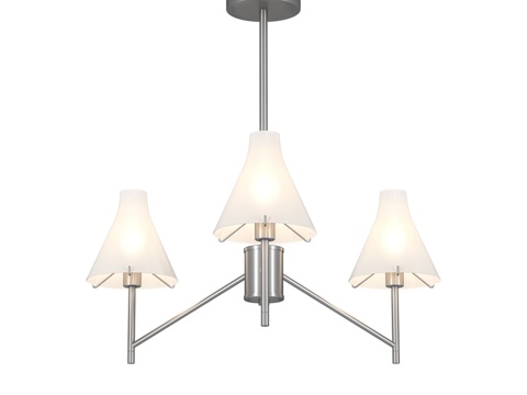  OM 玻璃灯罩杆式吊灯 LH57121 L3d模型 