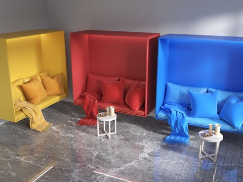  现代休闲桌椅3d模型 