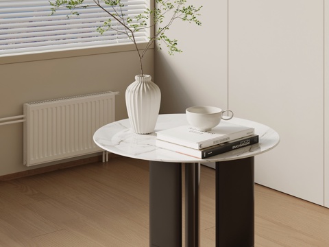  现代意式边几 圆几角几3d模型 