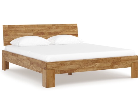  莎拉橡木床3d模型 