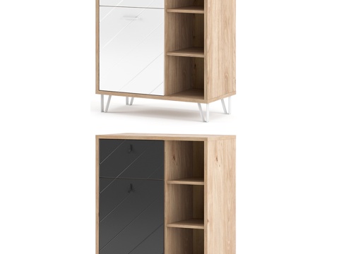  带抽屉单门柜 Agira3d模型 