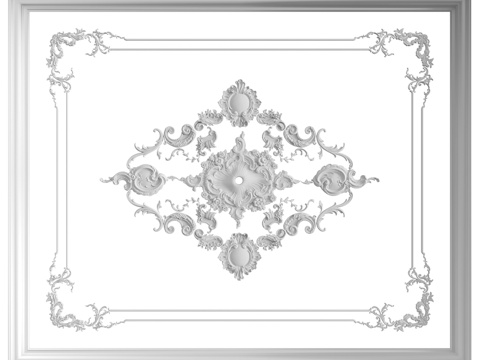  天花板组合 No. 1083d模型 