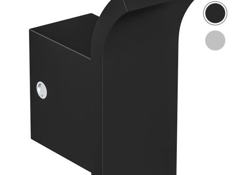  艾伦布劳无限系列6.21001-31哑光黑毛巾架3d模型 