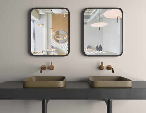  卫生间洗手台3d模型 