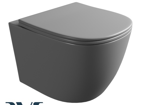  OM 壁挂式马桶 AVS Contour 无圈边款3d模型 