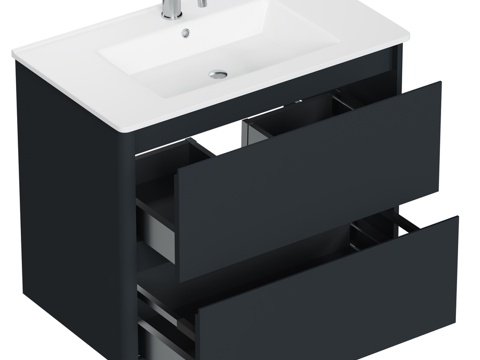  艾伦布劳重力80系列盥洗柜3d模型 