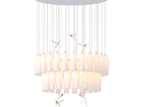  斯蒂尔福特吊灯，瓦伦蒂亚系列3d模型 