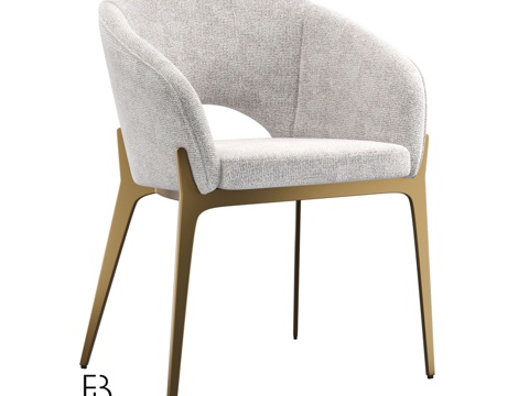  OM Chair Fratelli Barri BIANCA3d模型 