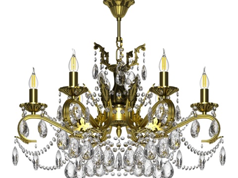  OM 米拉娜 6 号青铜吊灯3d模型 