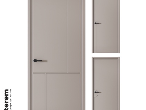  室内门工厂Terem室内门线条3d模型 