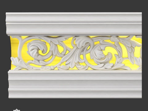  带透光嵌件及背光的檐口 Ks 4593d模型 