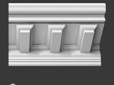  带托架的檐口 Ka 923d模型 