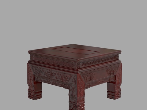  现代客厅边柜3d模型 