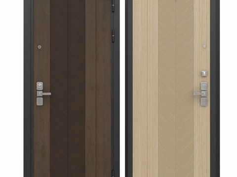  Guardian入户门，Vaiya 02饰边3d模型 