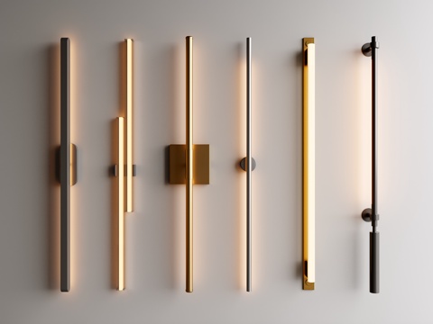  现代壁灯3d模型 