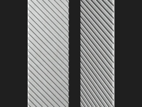  OM Base4 羽毛装饰板3d模型 