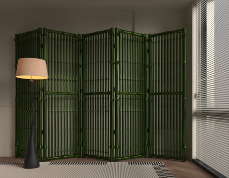  现代屏风3d模型 