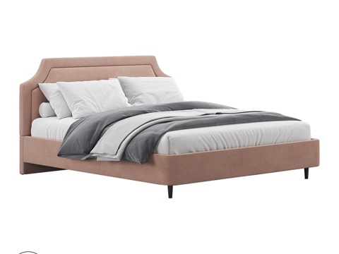  OM床 LESTER 带腿款3d模型 