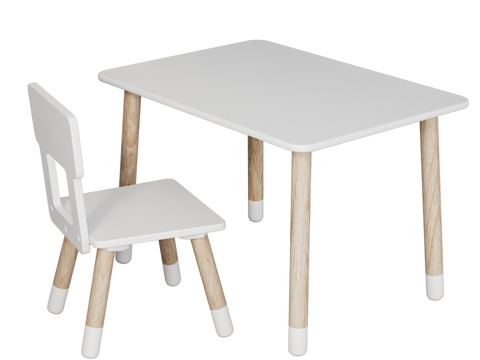  OM儿童经典桌椅3d模型 