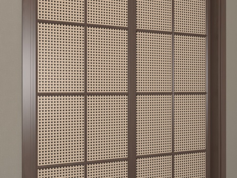  现代推拉门3d模型 