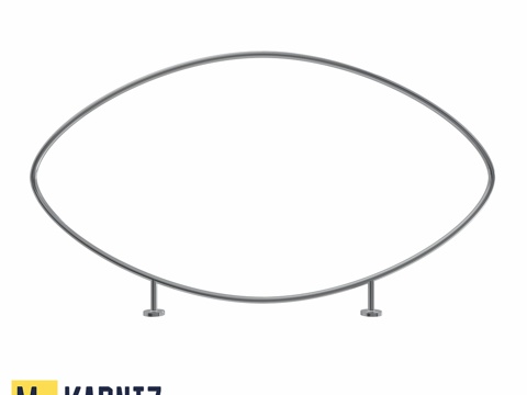  浴室窗帘杆 Mr.KARNIZ 椭圆形3d模型 